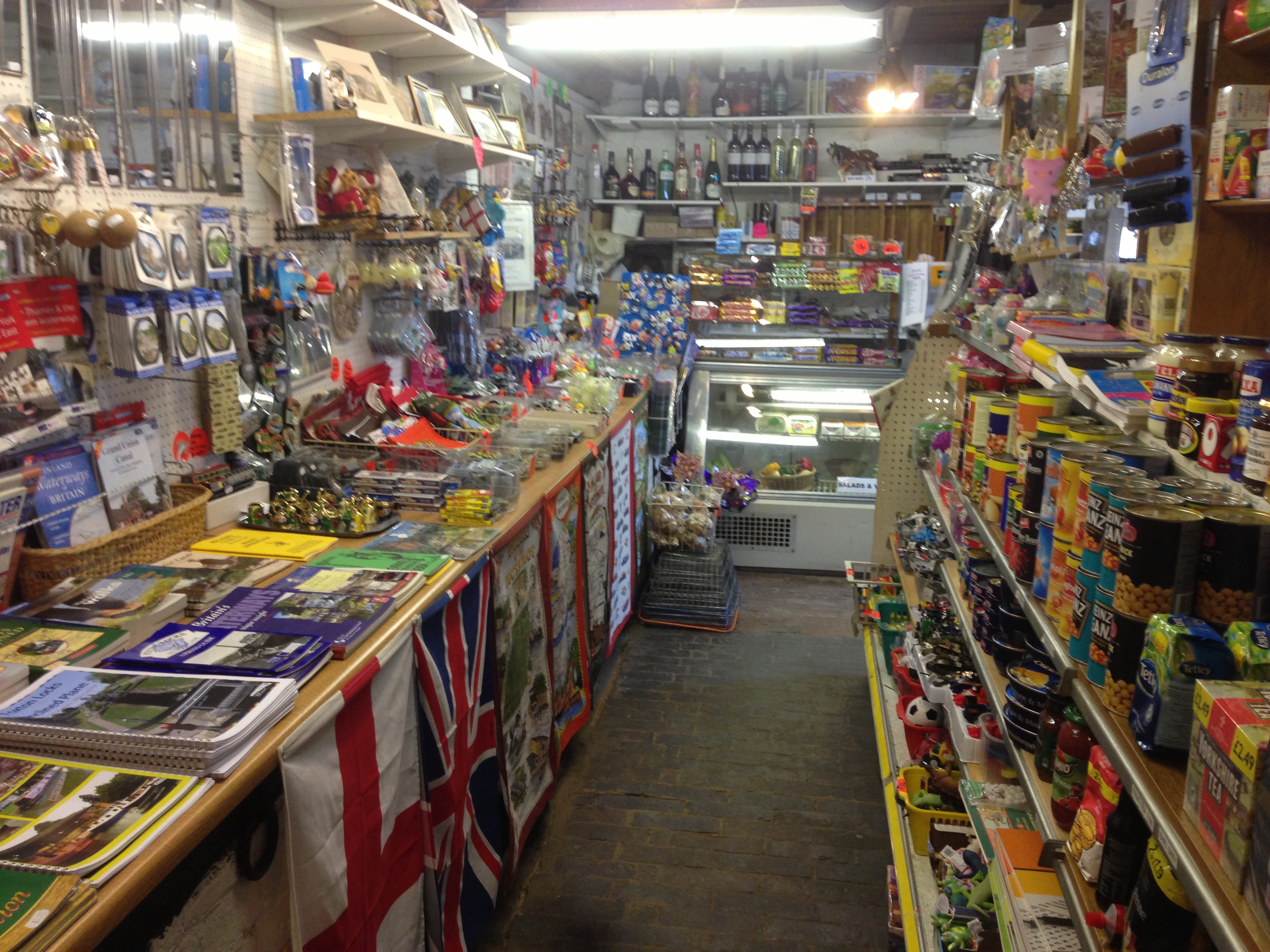 Inside the Foxton Locks shop